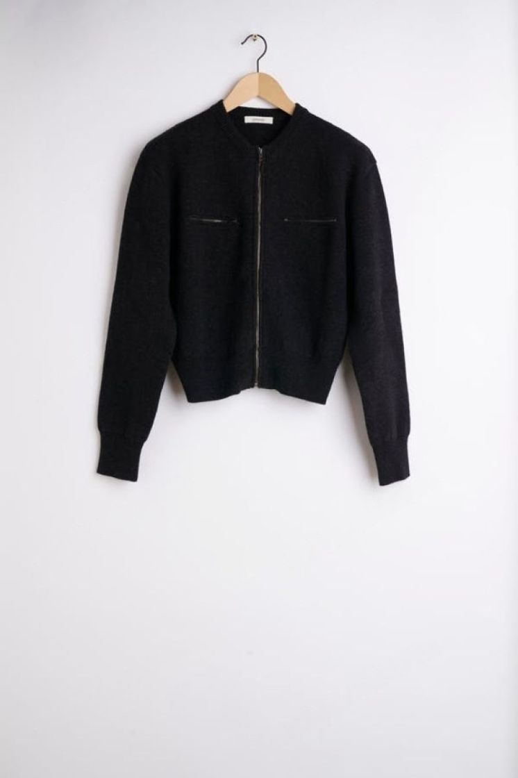 ZIPPED TOP - COAL