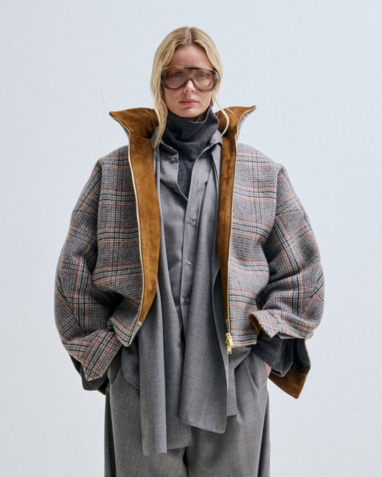CELINE - GREY/RED