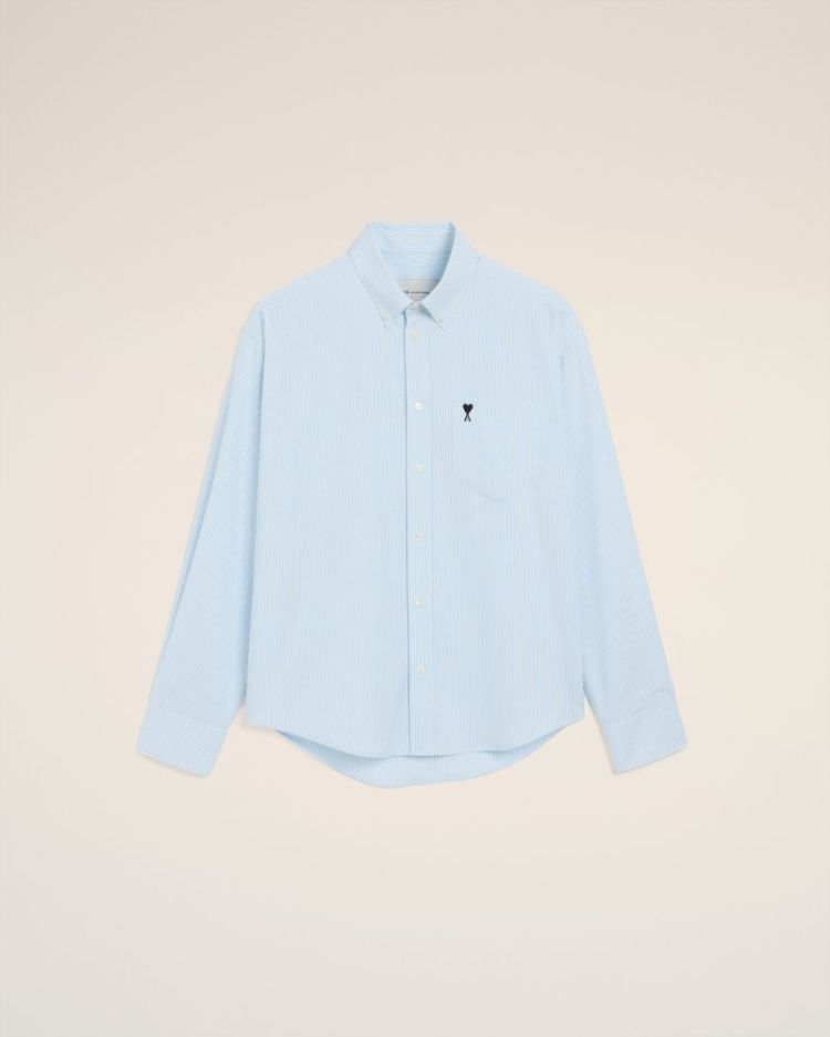 QUOTA - BOXY FIT SHIRT BUTTON 450 BLEU CIEL