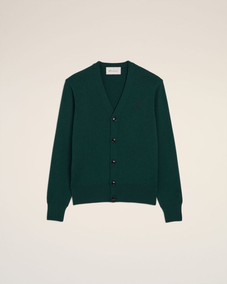 QUOTA - V NECK CARDIGAN WITH A A258 VERT BOUTE