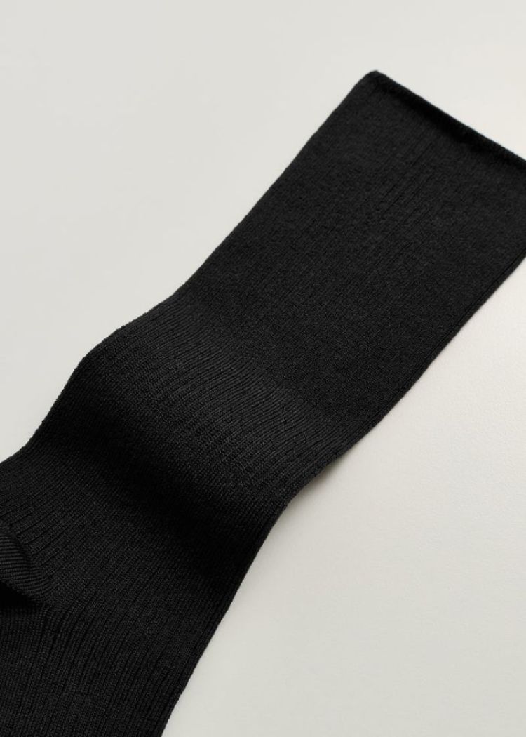 Cotton Rib Socks I - Black