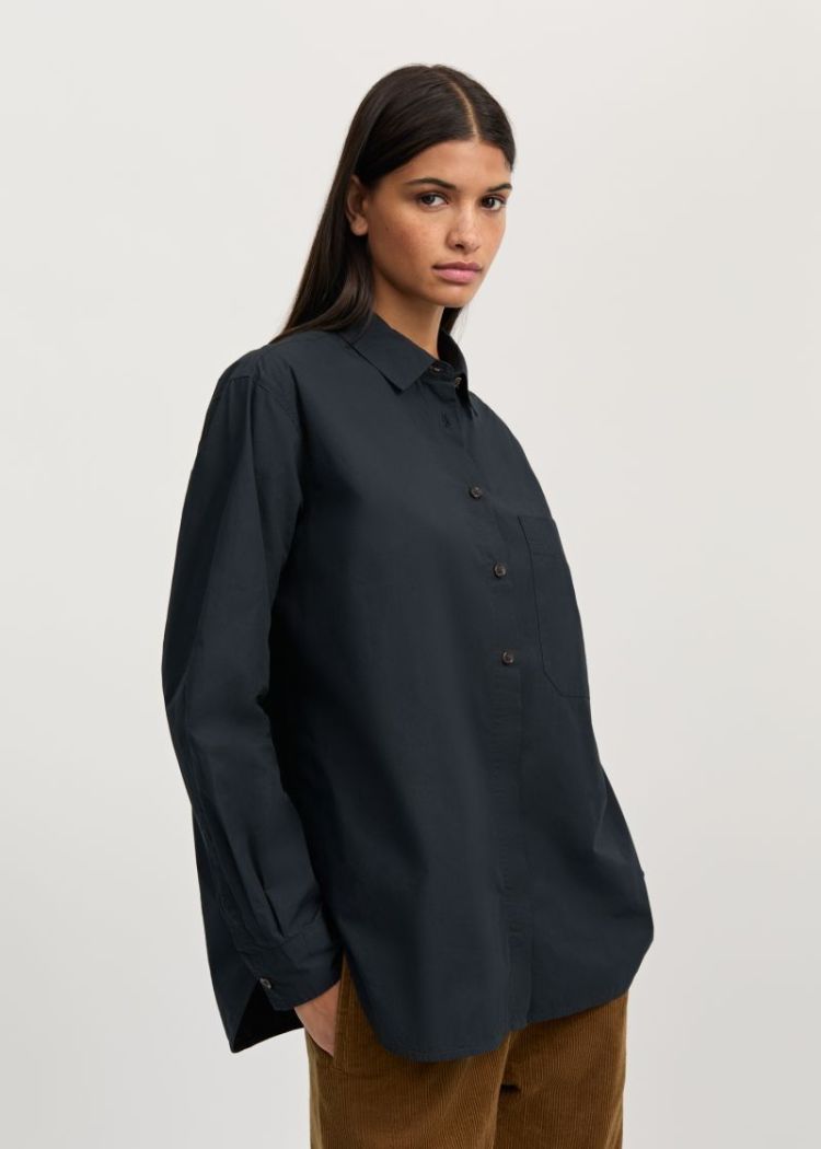 Lynette Shirt Dark Horn - Black Navy
