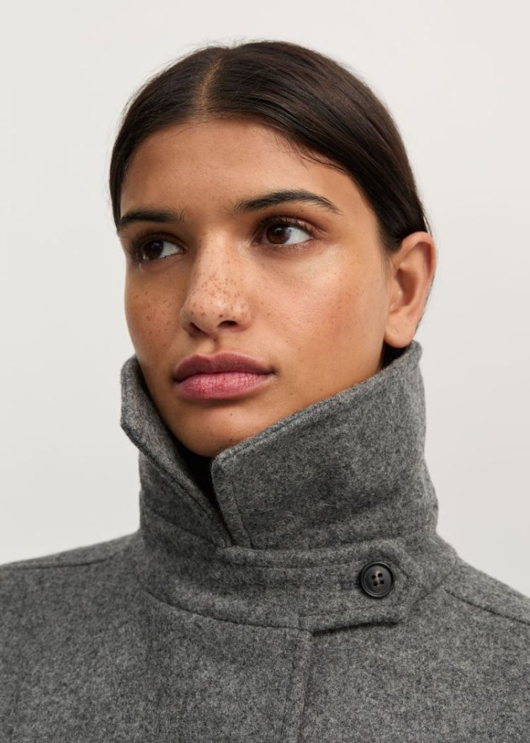 Jo Coat Loden - Pure Grey