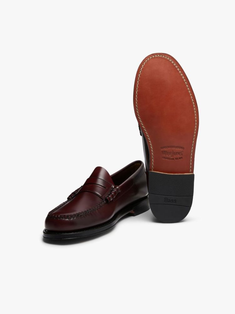 HERITAGE Larson Moc Penny 0NN Wine Lthr