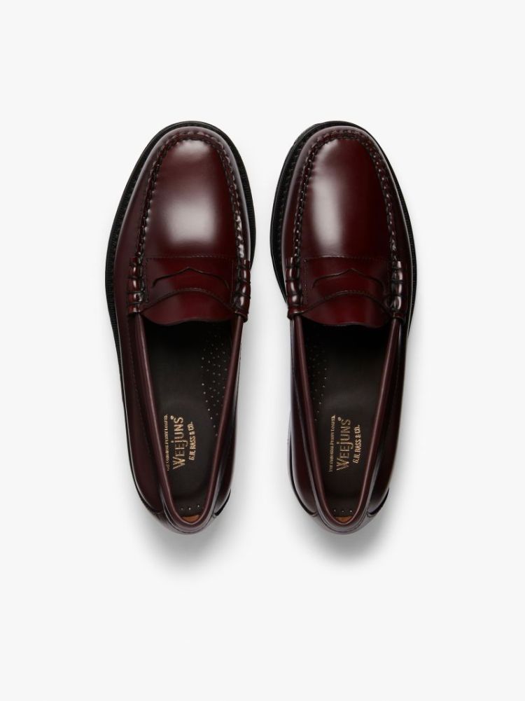 HERITAGE Larson Moc Penny 0NN Wine Lthr