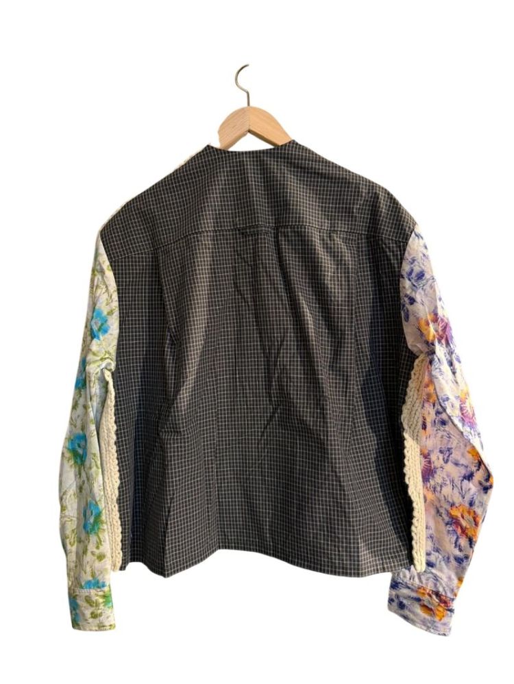 CREWNECK CARDIGAN WHITE MULTI