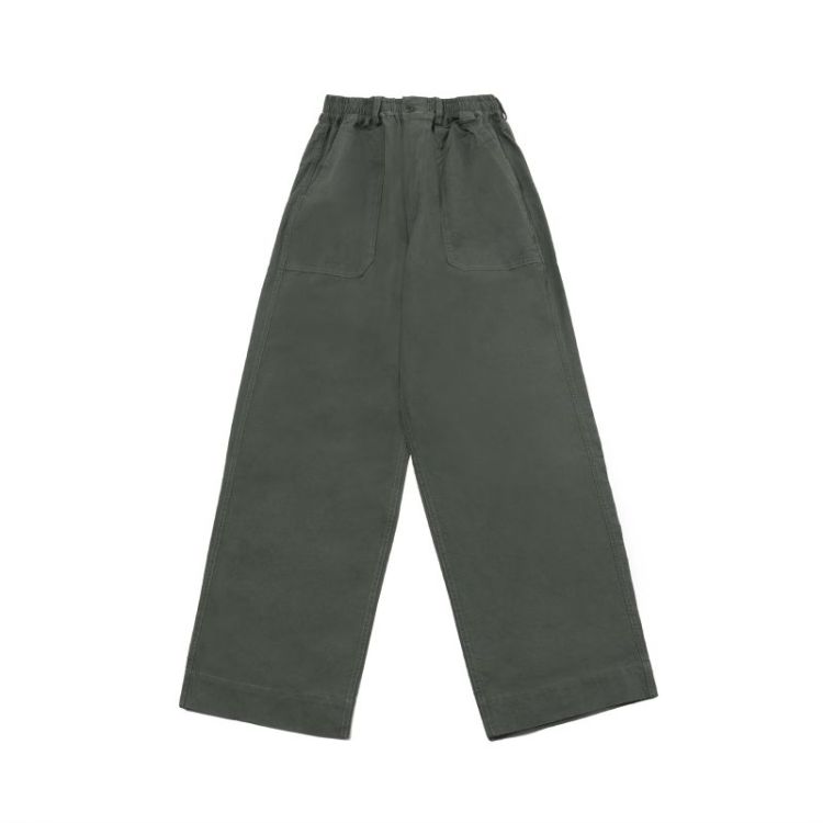 ONE TUCK WIDE FATIGUE PANTS - KHAKI