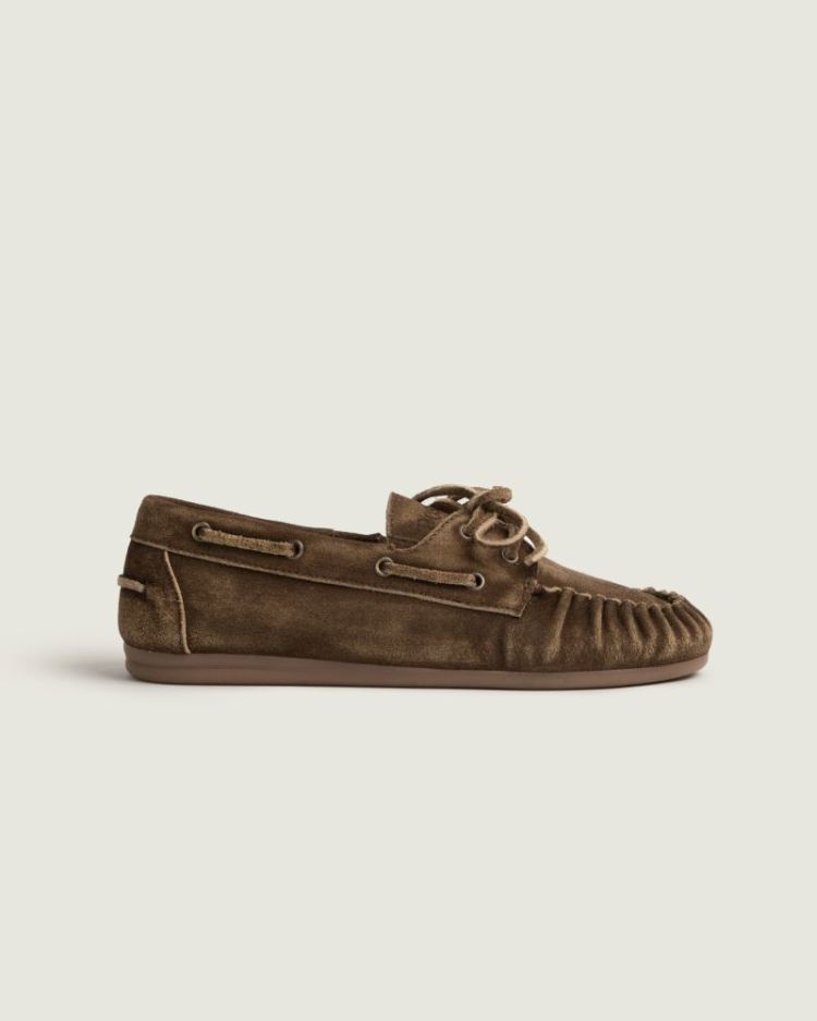 Boat Loafer Wrinkle - Brushed 201 Dark brown