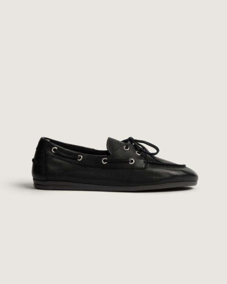 Boat Loafer - Soft Leather 600 Black