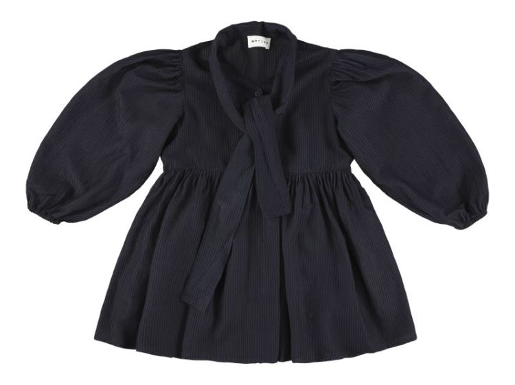dress with bow - bleu