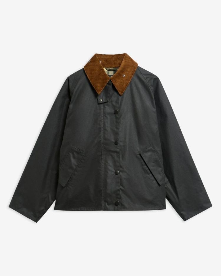 TRANSPORT WAX JACKET SG71 SAGE/TAN/A