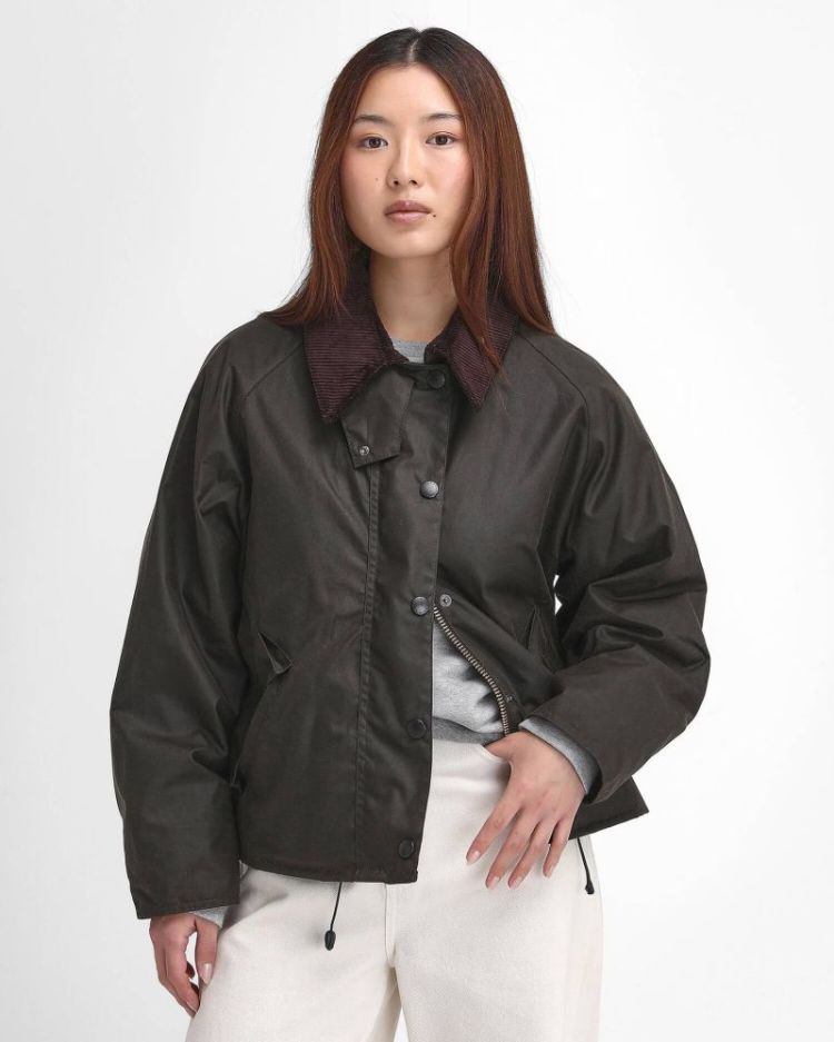 TRANSPORT WAX JACKET SOS OL71 OLIVE/