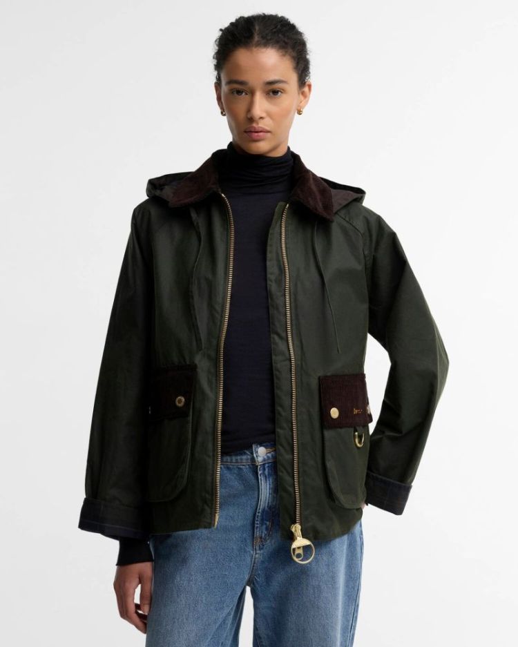 CARVILLE WAX JACKET OL52 FERN/SHADO