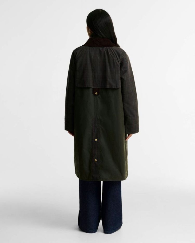 CHECKED KIRKLEES WAX JACKET OL52 FERN/CLASS