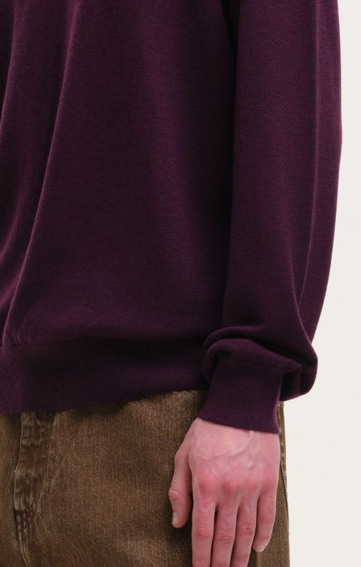 Lightweight Crew Knit - Deep Purple