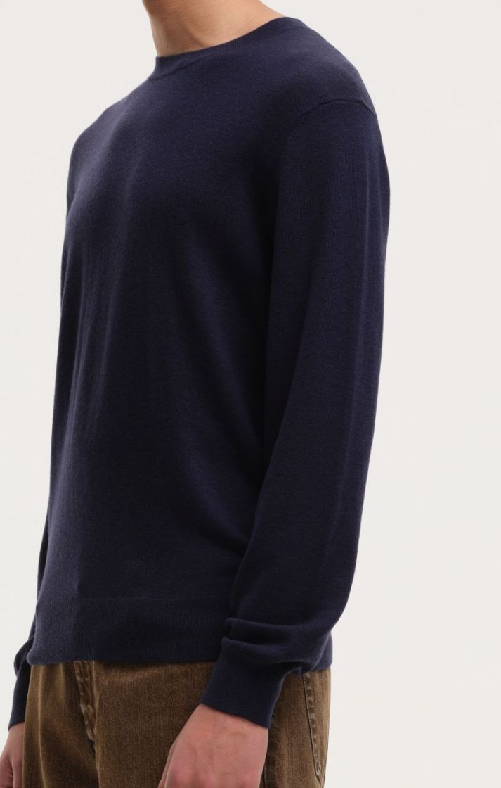 Lightweight Crew Knit - Navy