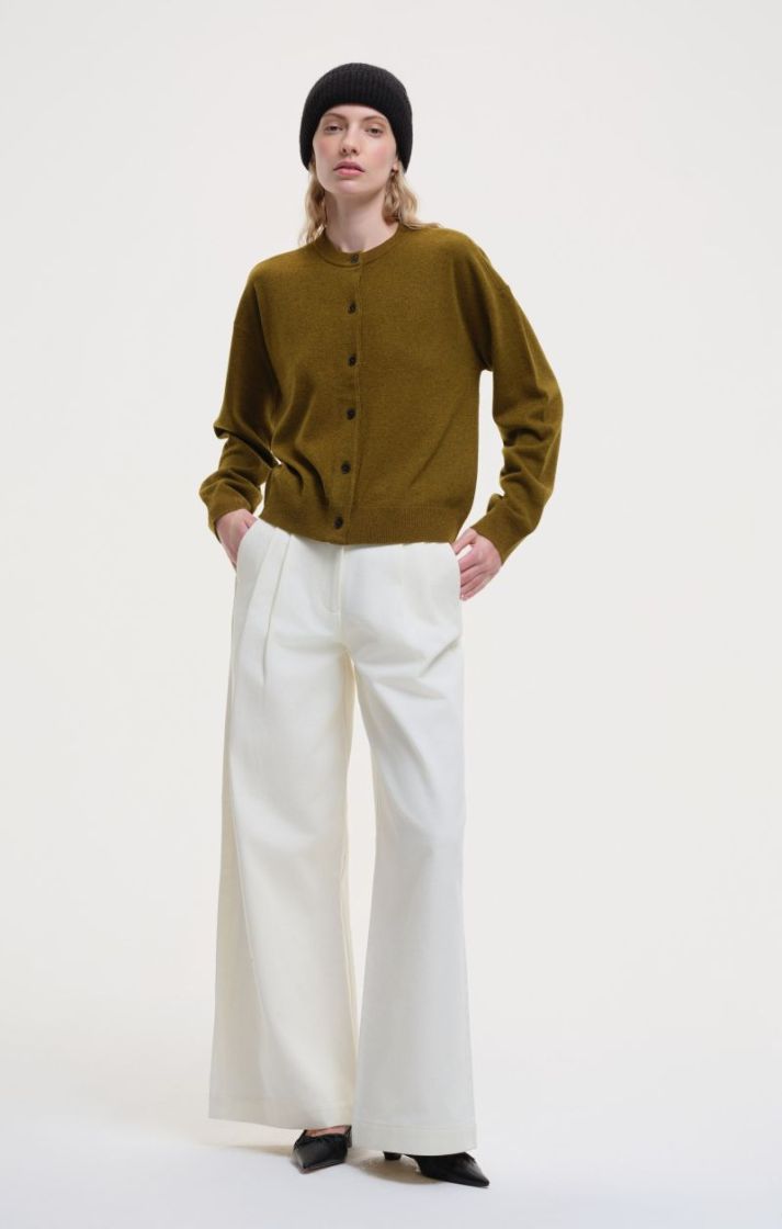 Uni Cardigan Simple - Gold Khaki