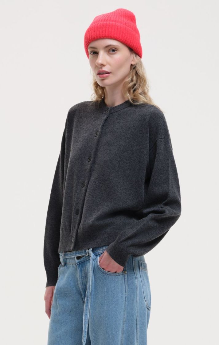 Uni Cardigan Simple - Grey