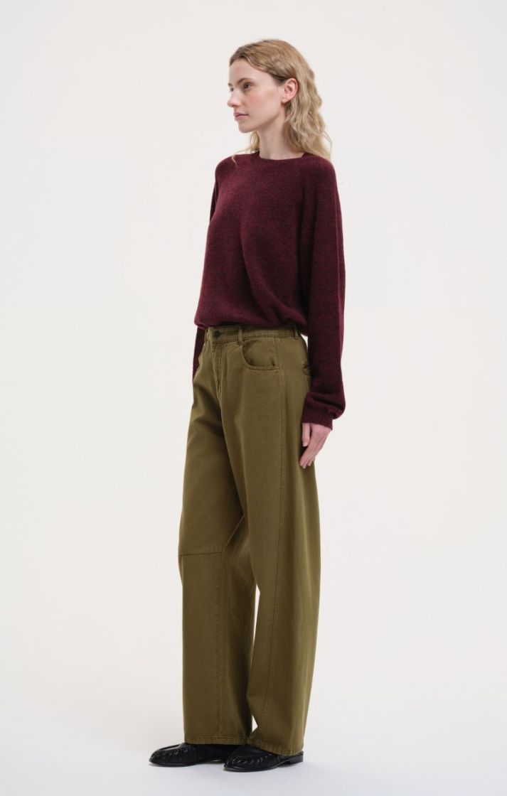 Barel Fit Pants - Khaki