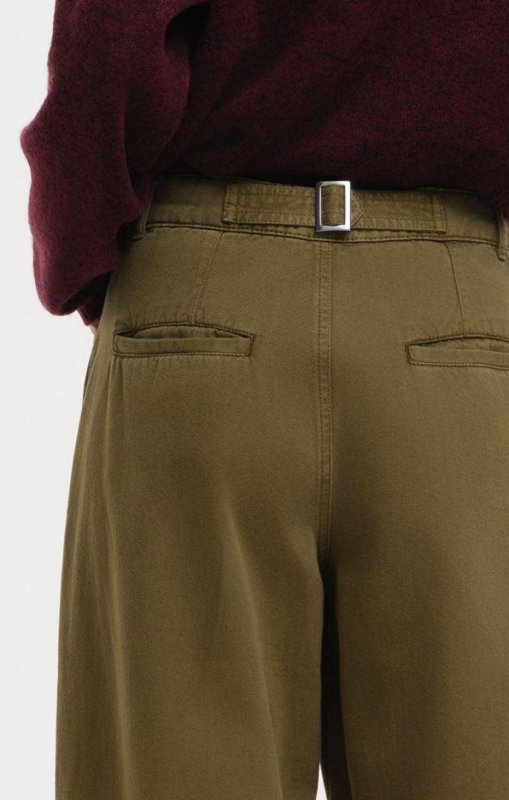 Barel Fit Pants - Khaki