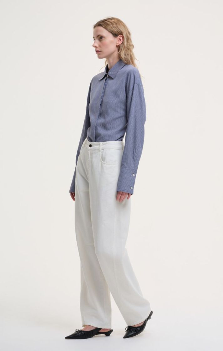 Barel Fit Pants - Off-white