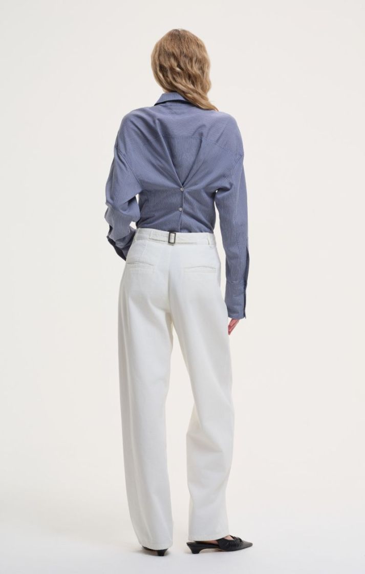 Barel Fit Pants - Off-white