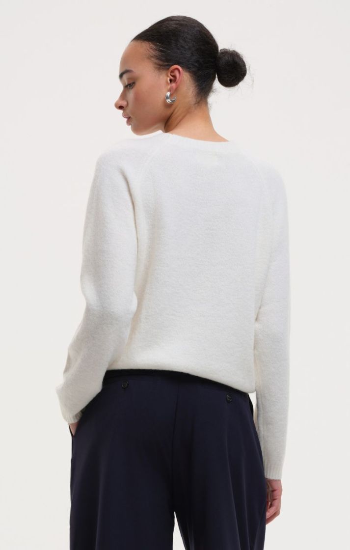 C-neck jumper - Off-white