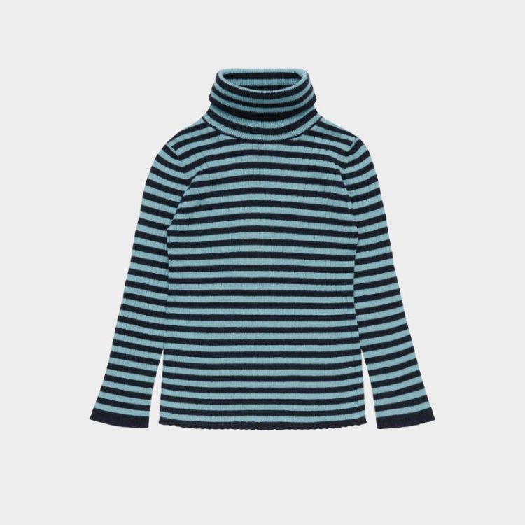 Rollneck Blouse - dark navy/lig