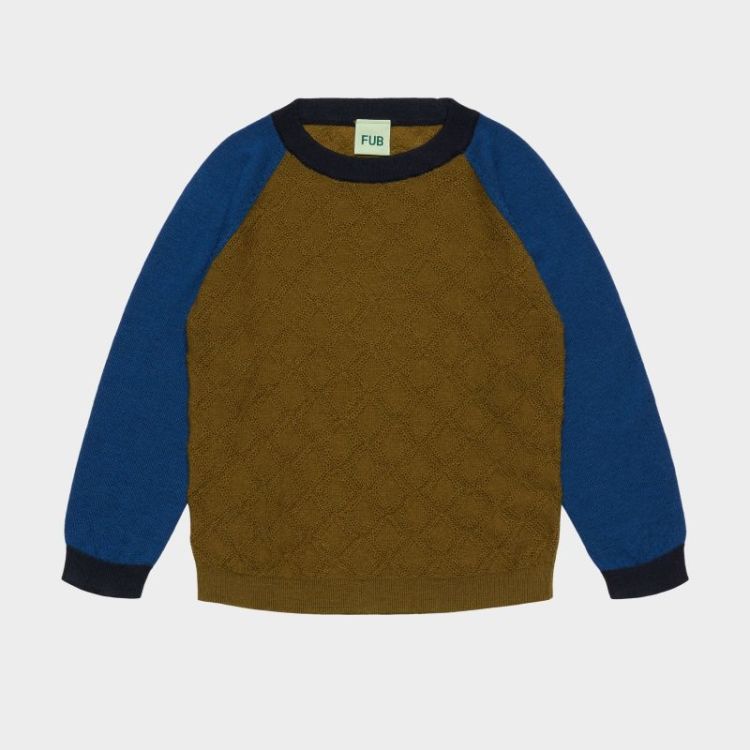 Colour Block Crew - moss