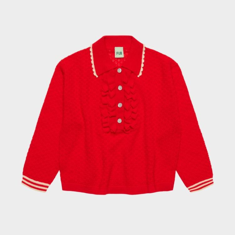 Frill Polo - classic red