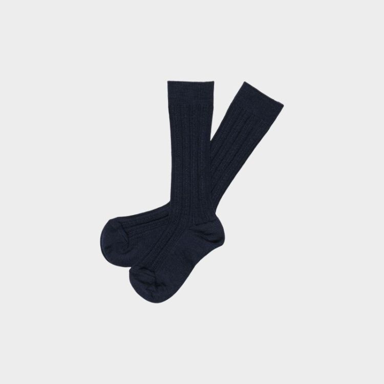 2-Pack Knee Pointelle Stocking - dark navy