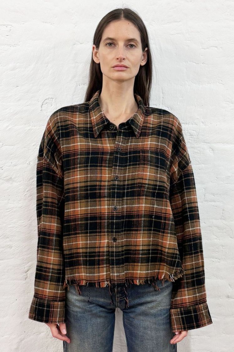 DROP NECK CROPPED - LIGHT BROWN B