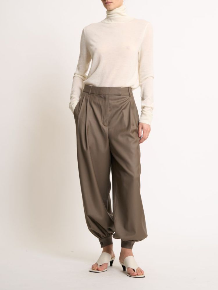 Tailored cuff trousers 252_417 desert