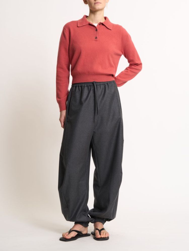 Balloon track pants 021_300 dark gr