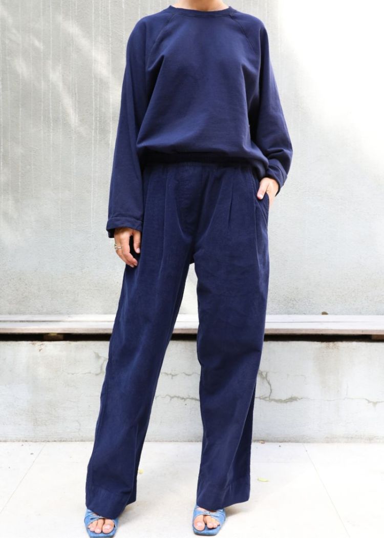 PANT VELOURS NAVY