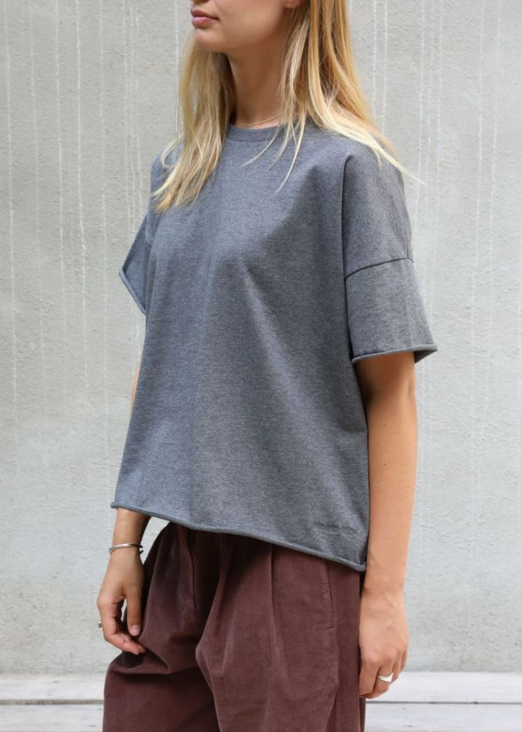 T-SHIRT COTTON D.GREY
