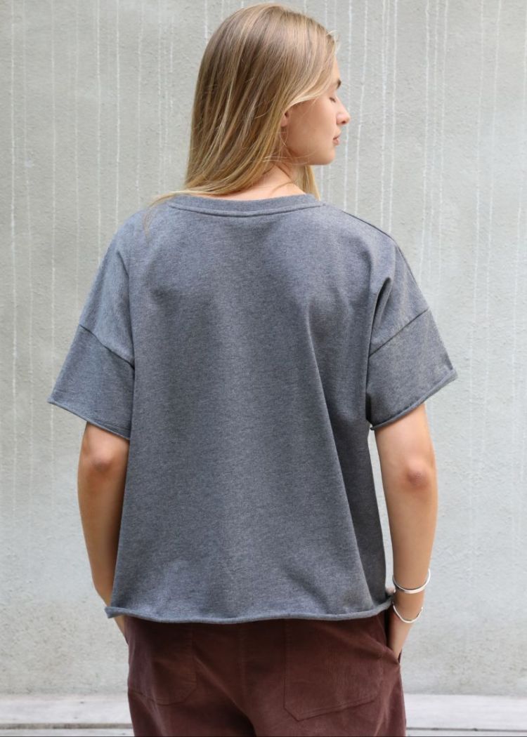 T-SHIRT COTTON D.GREY