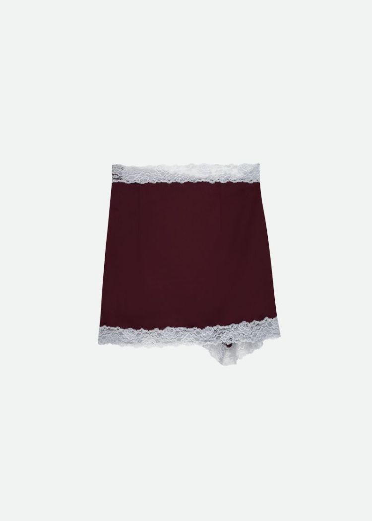 SALSA MINI SKIRT - BURGUNDY/GLAC