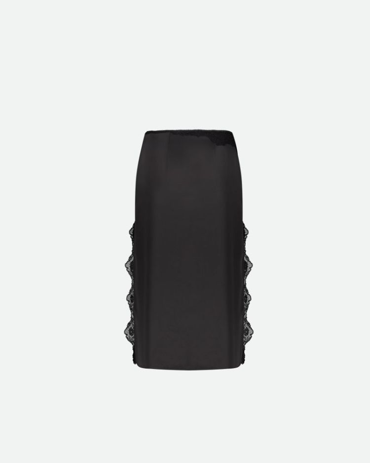 ATTITUDE MIDI SKIRT - BLACK