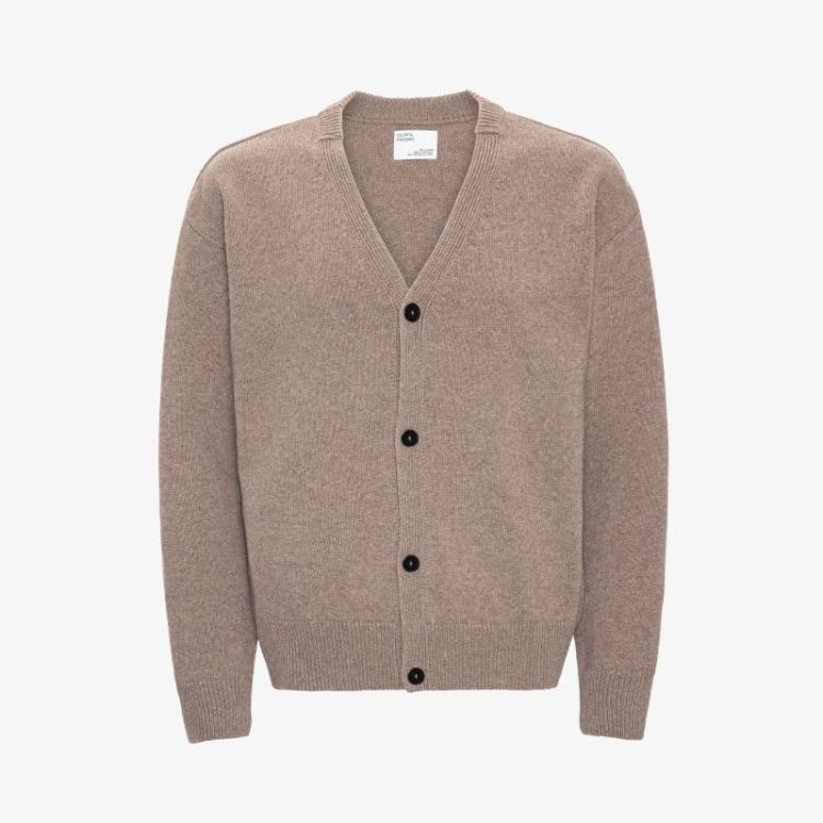 Merino Wool Cardigan - Warm Taupe