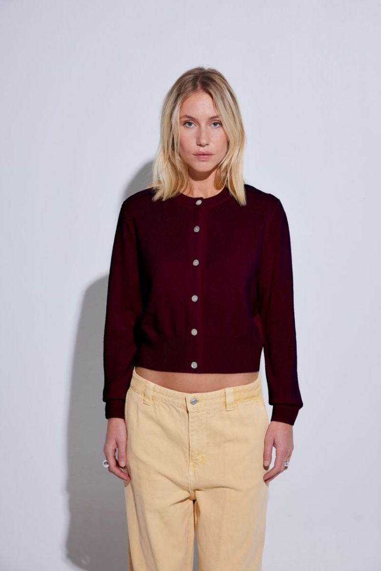 CRUIZER EASY CARDI - BURGUNDY