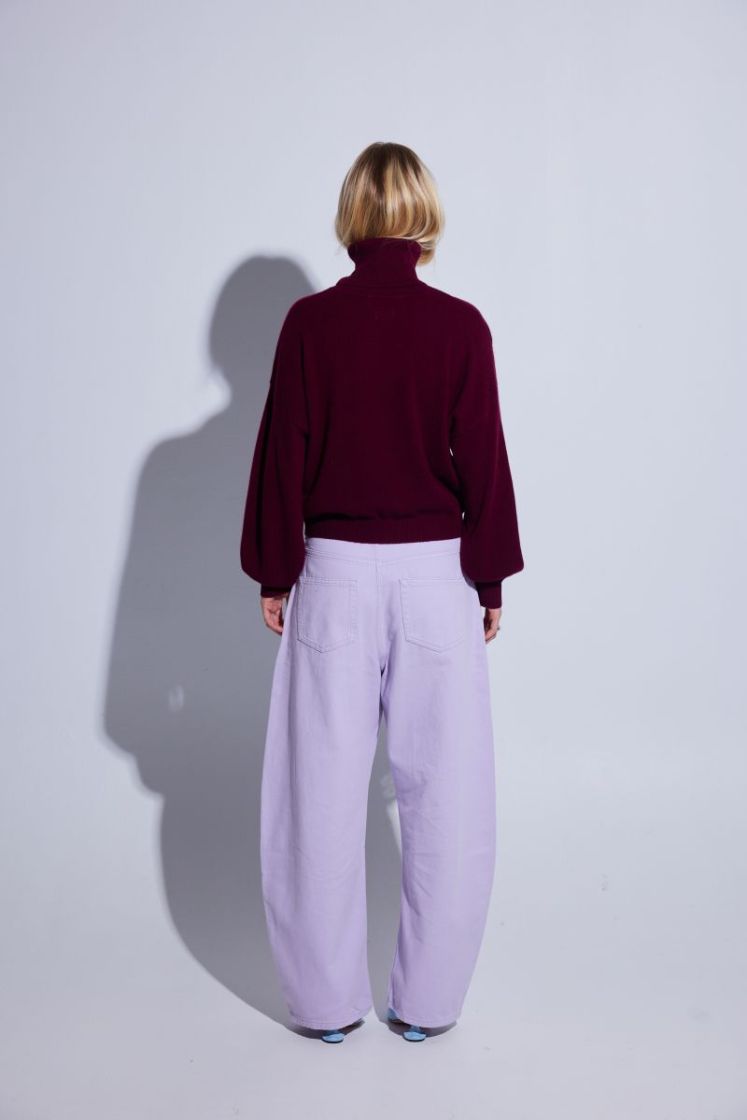 SUNDANCE ROLL NECK - BURGUNDY