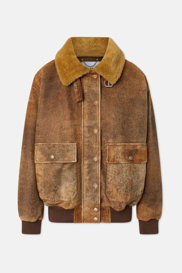 ALICE BOMBER 413 LEATHER BRO