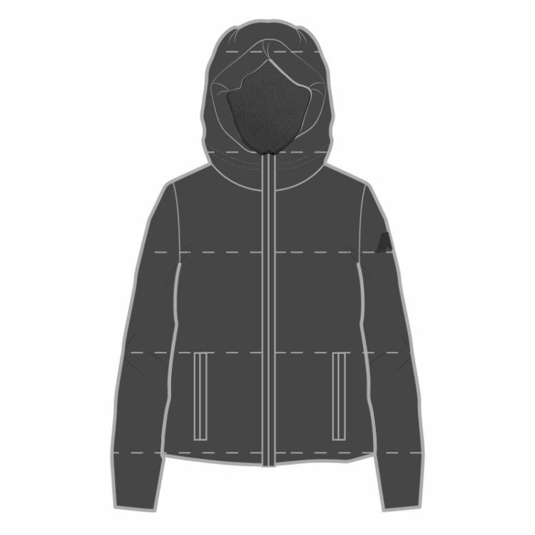 DONNA SHINY NYLON FUR DDH BLACK GREYI