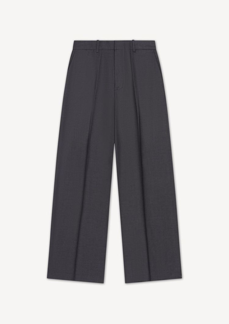 WIDE-LEG TROUSERS - CHARCOAL