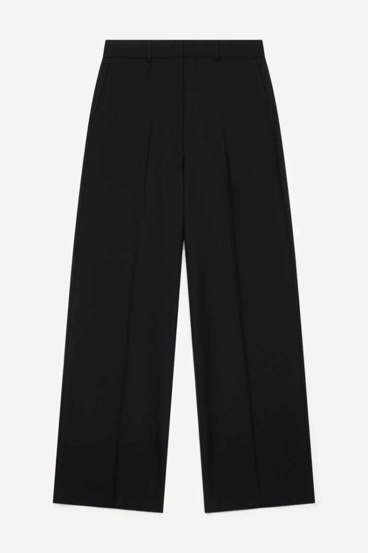 WIDE-LEG TROUSERS - DARK NAVY