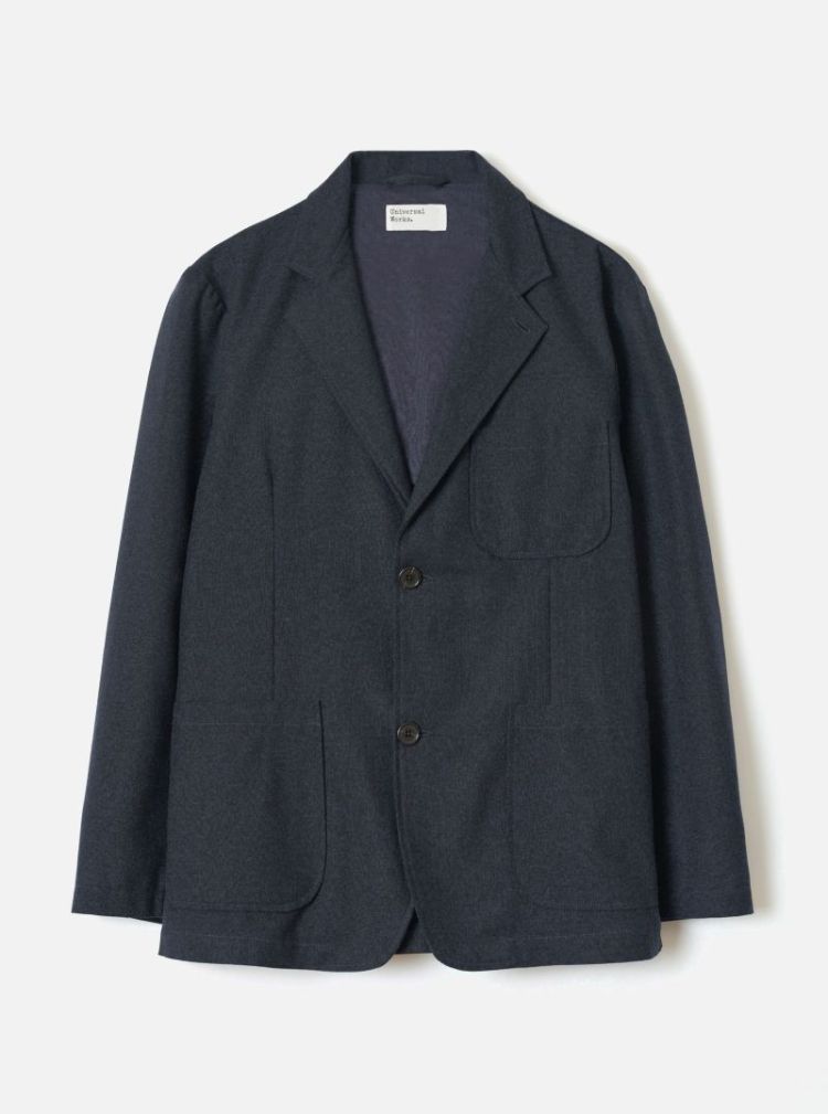 TWO BUTTON JACKET - NAVY