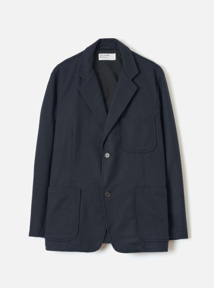 TWO BUTTON JACKET - NAVY