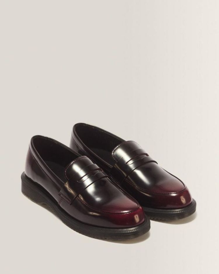 Temara Arcadia Leather Loafers CHERRY