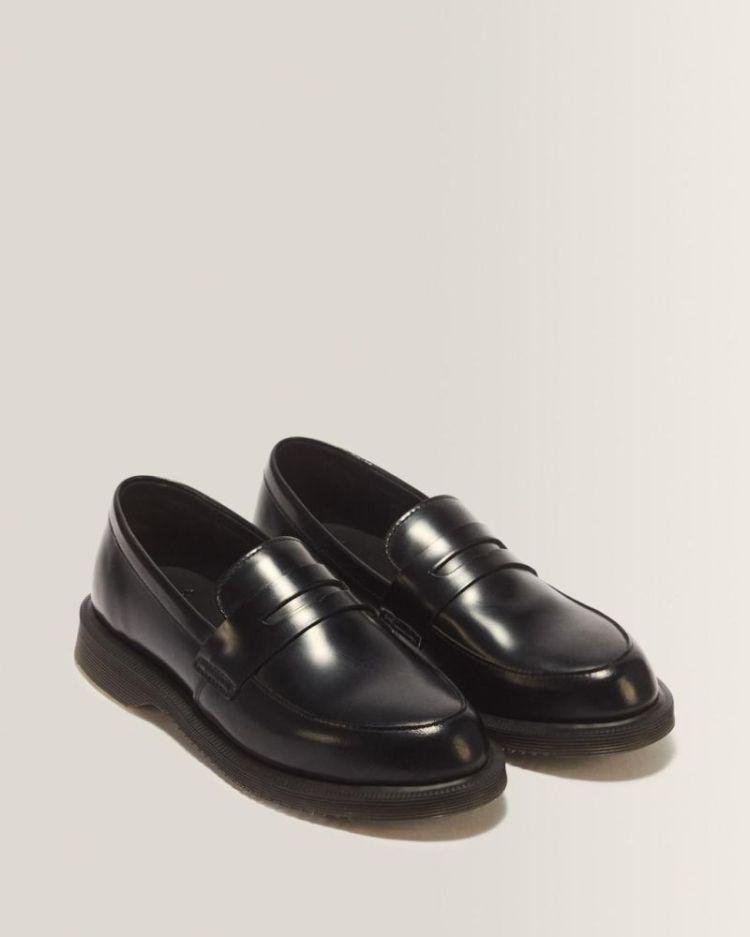 Temara Polished Smooth Leather BLACK